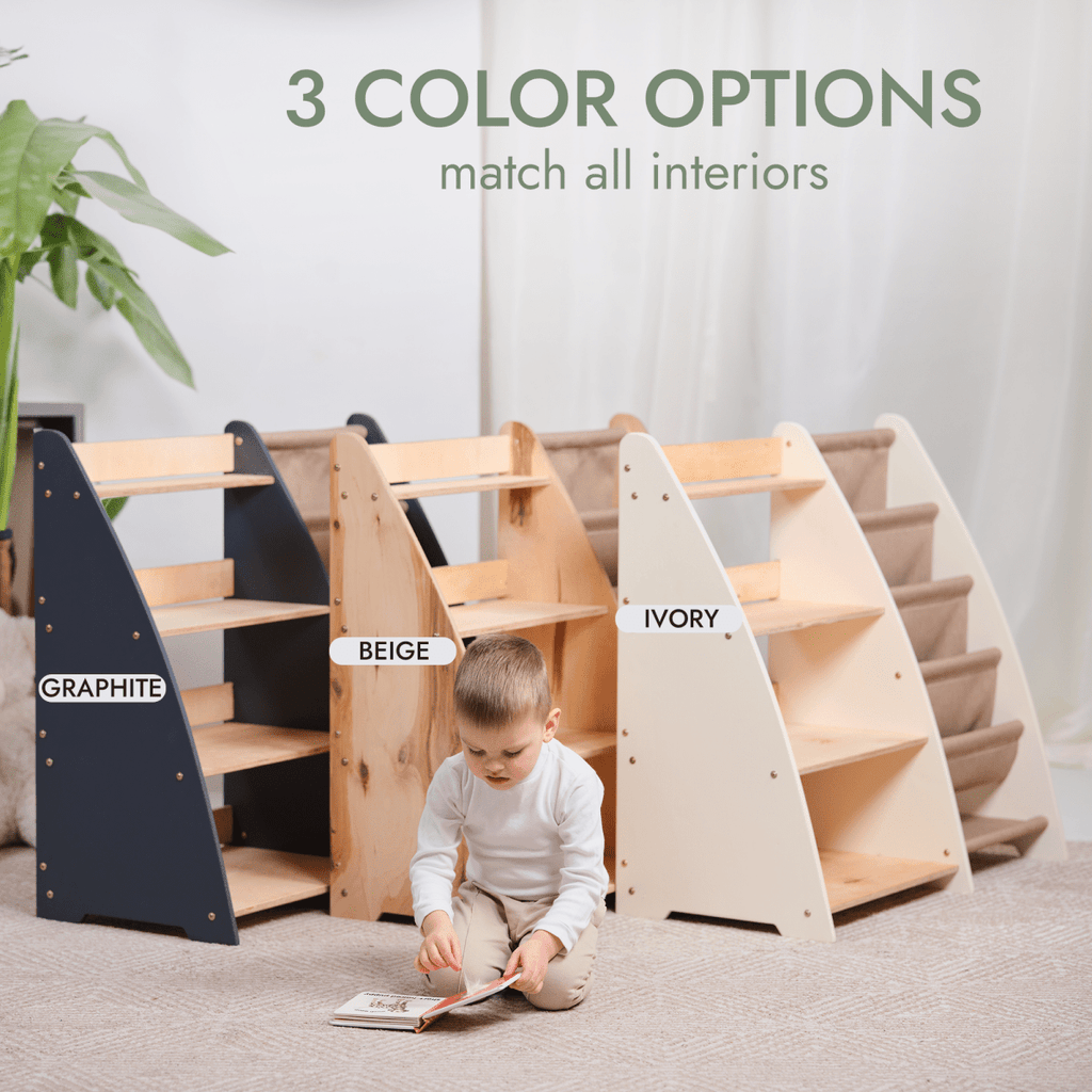 2in1 Montessori Shelf for Books and Toys