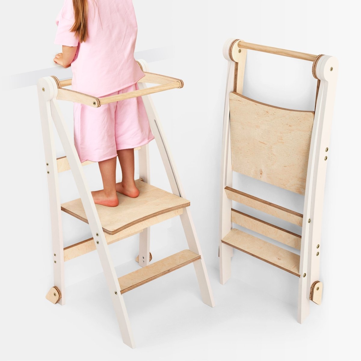 Helper Tower: A Multi-functional Foldable Step Stool for Kids